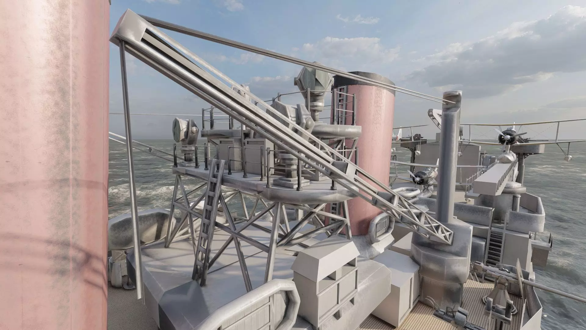 WW2 JAPANESE CRUISER 3D model_27