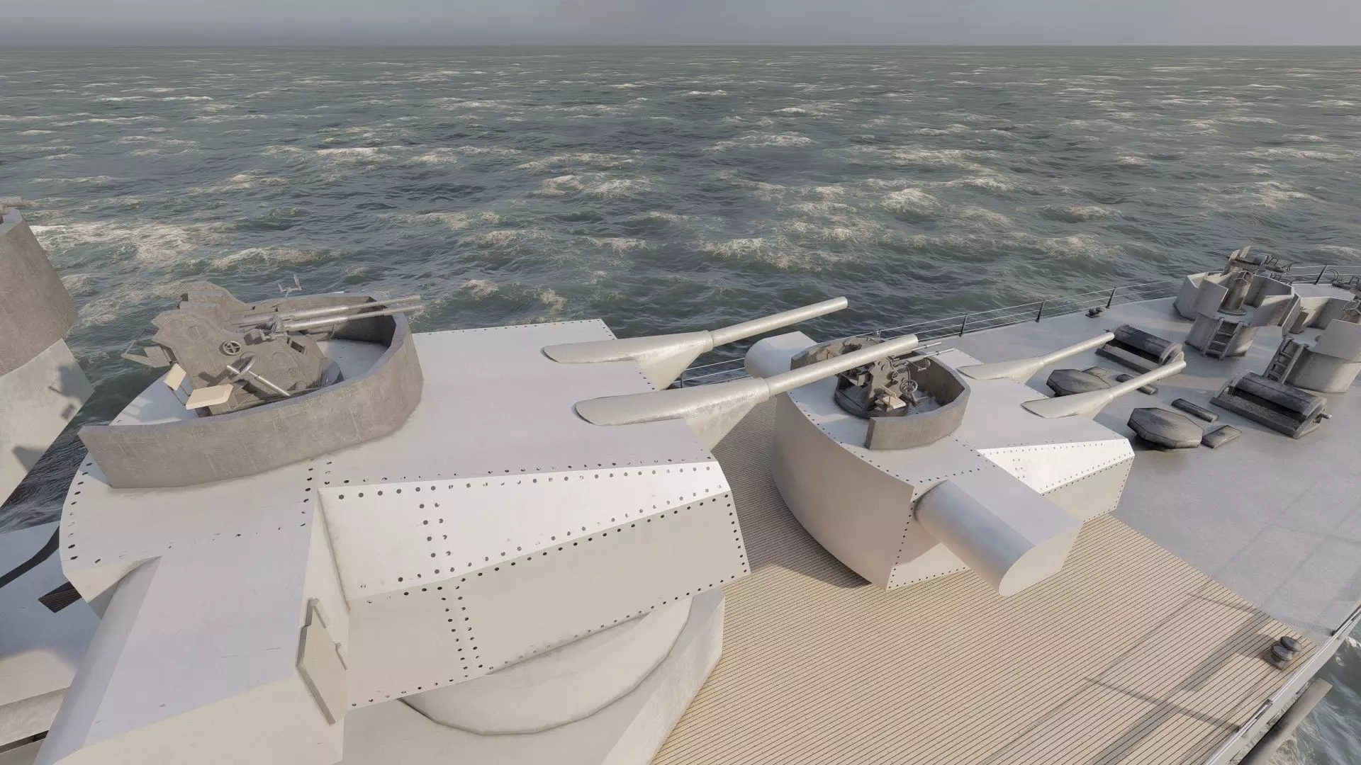 WW2 JAPANESE CRUISER 3D model_35