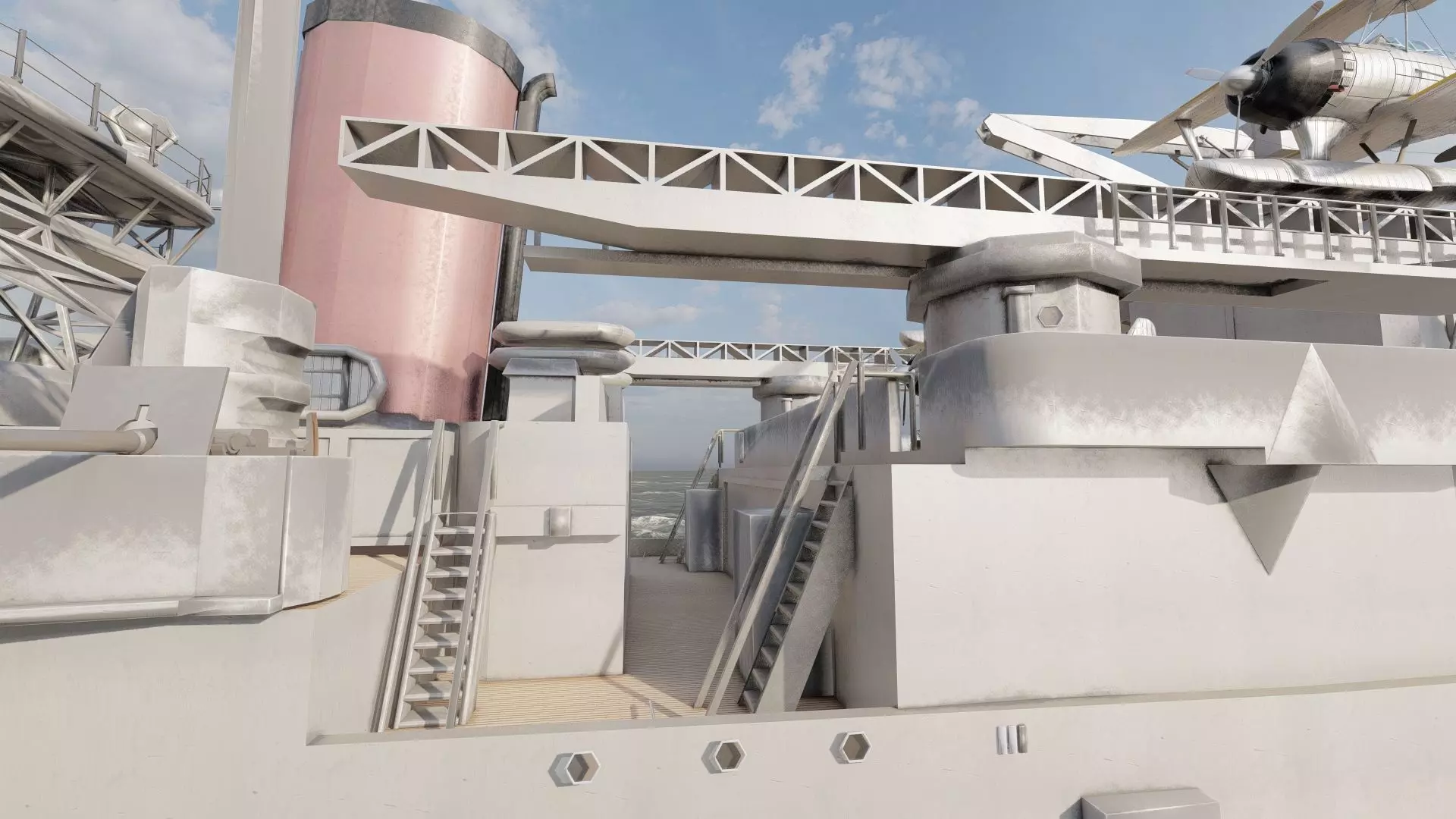 WW2 JAPANESE CRUISER 3D model_28