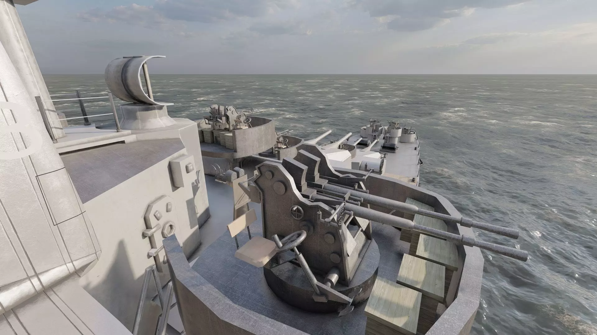 WW2 JAPANESE CRUISER 3D model_33