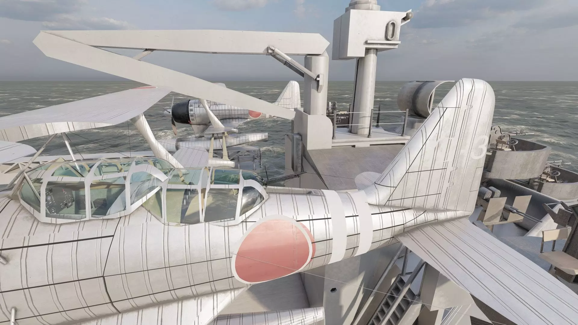 WW2 JAPANESE CRUISER 3D model_32