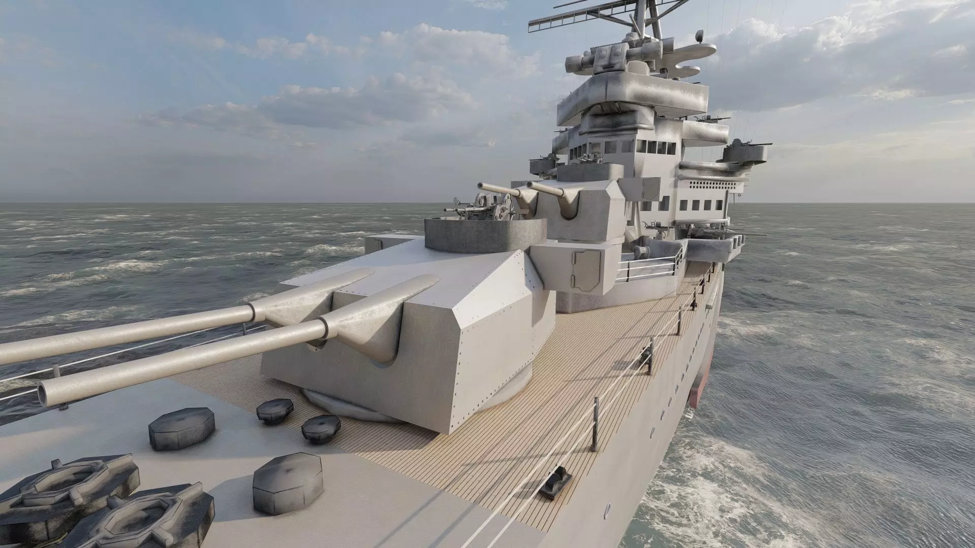 WW2 JAPANESE CRUISER 3D model_21