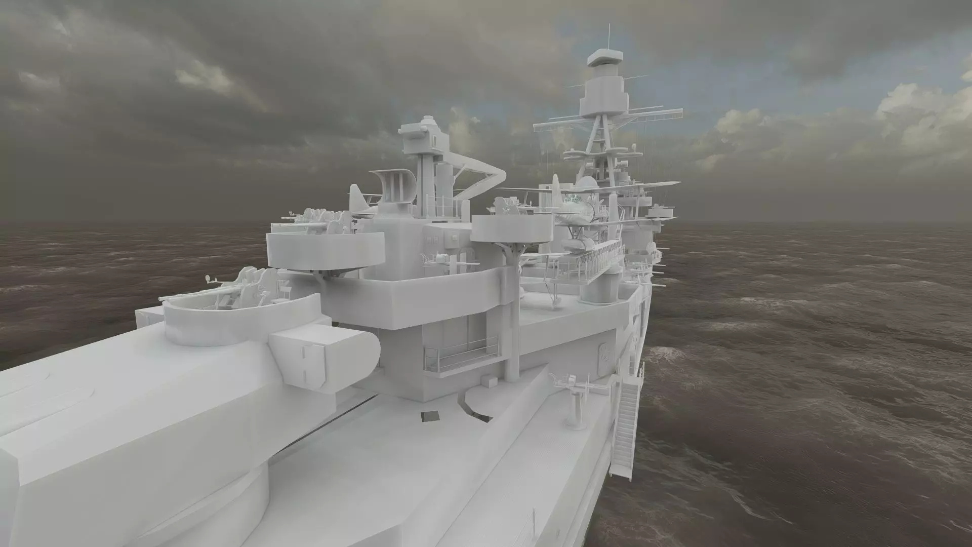 WW2 JAPANESE CRUISER 3D model_41