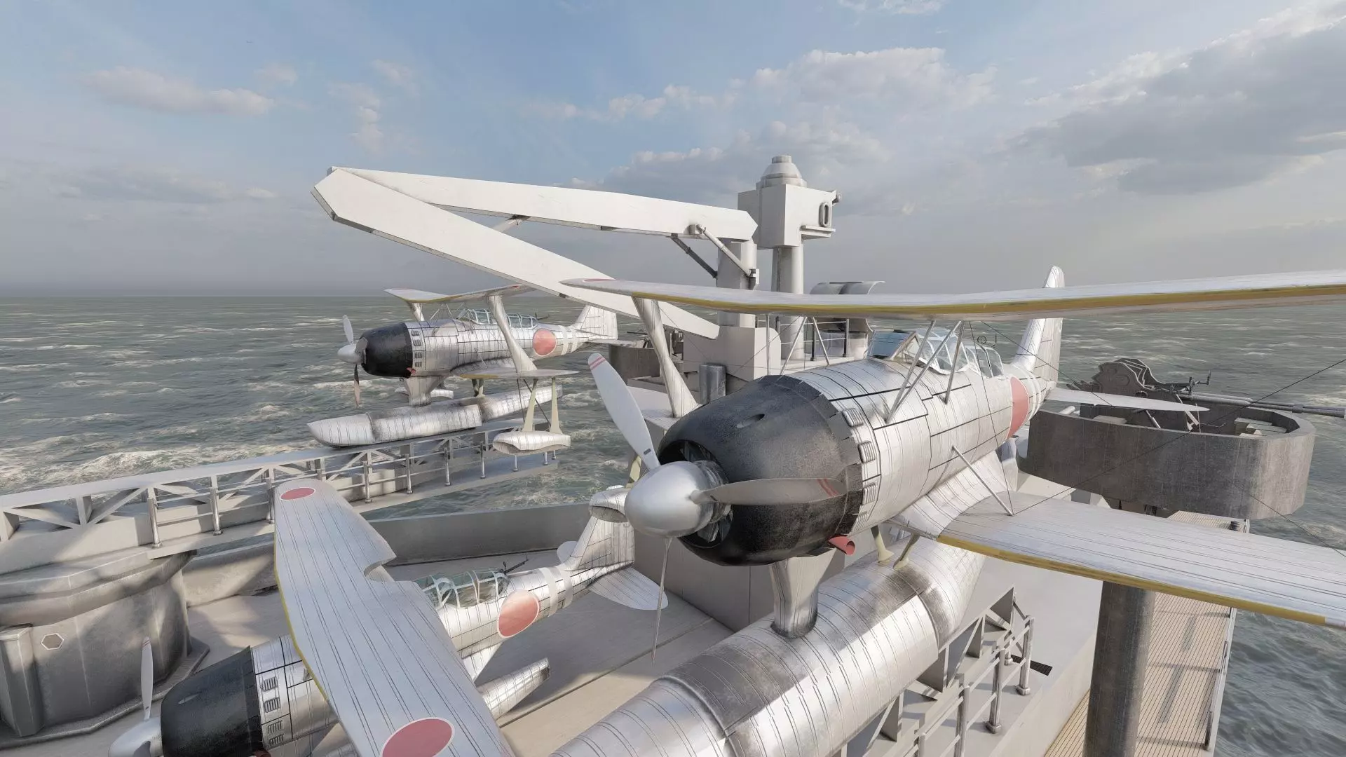 WW2 JAPANESE CRUISER 3D model_31