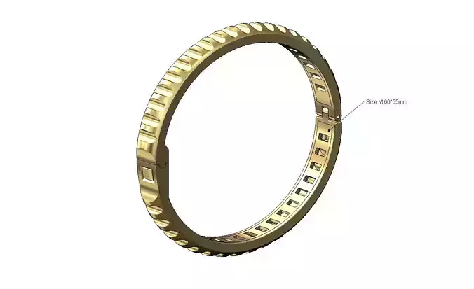 Ribbed dome rounded flexture clasp bracelet with covers