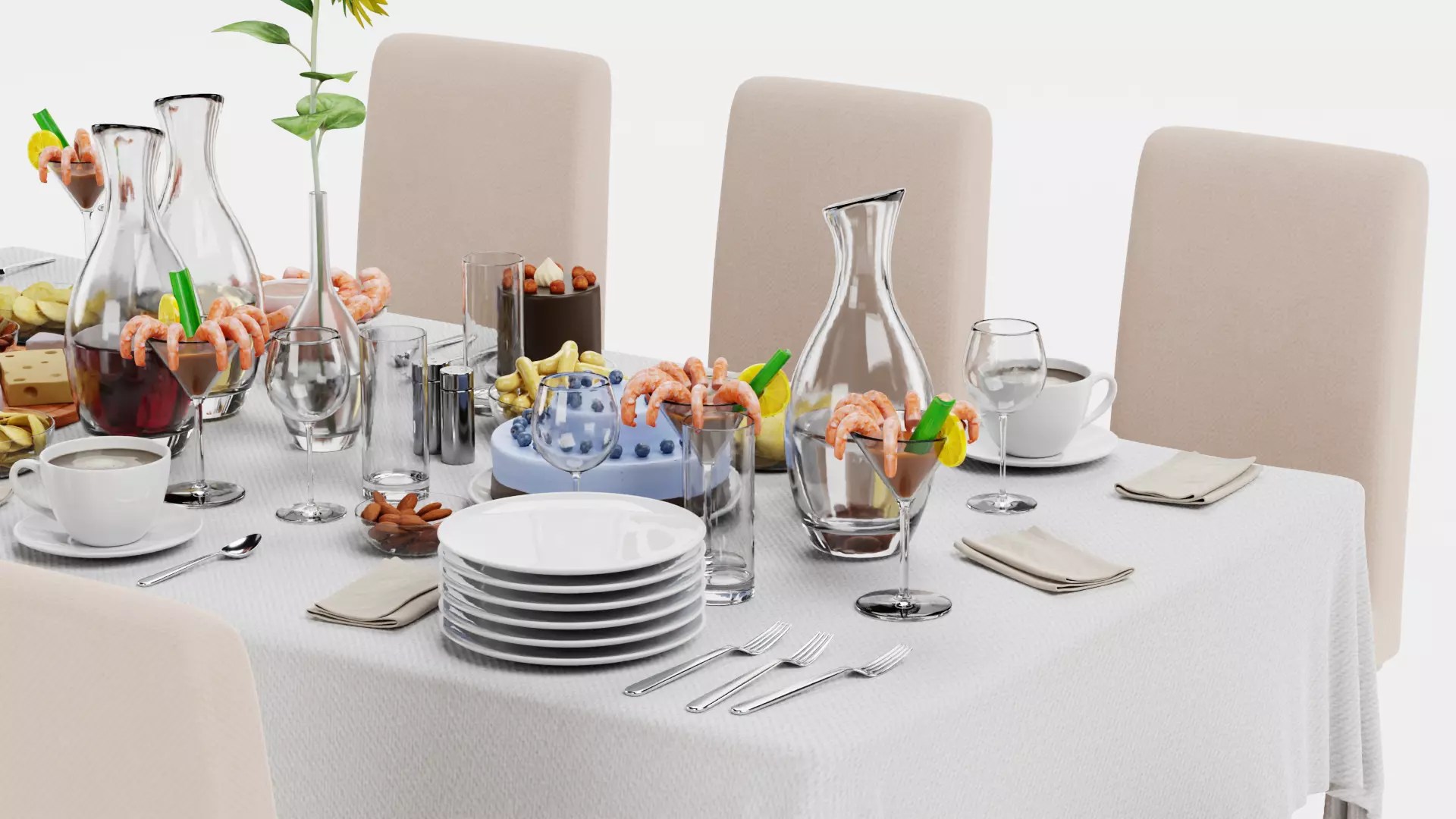 -Party Table- 3D model_7