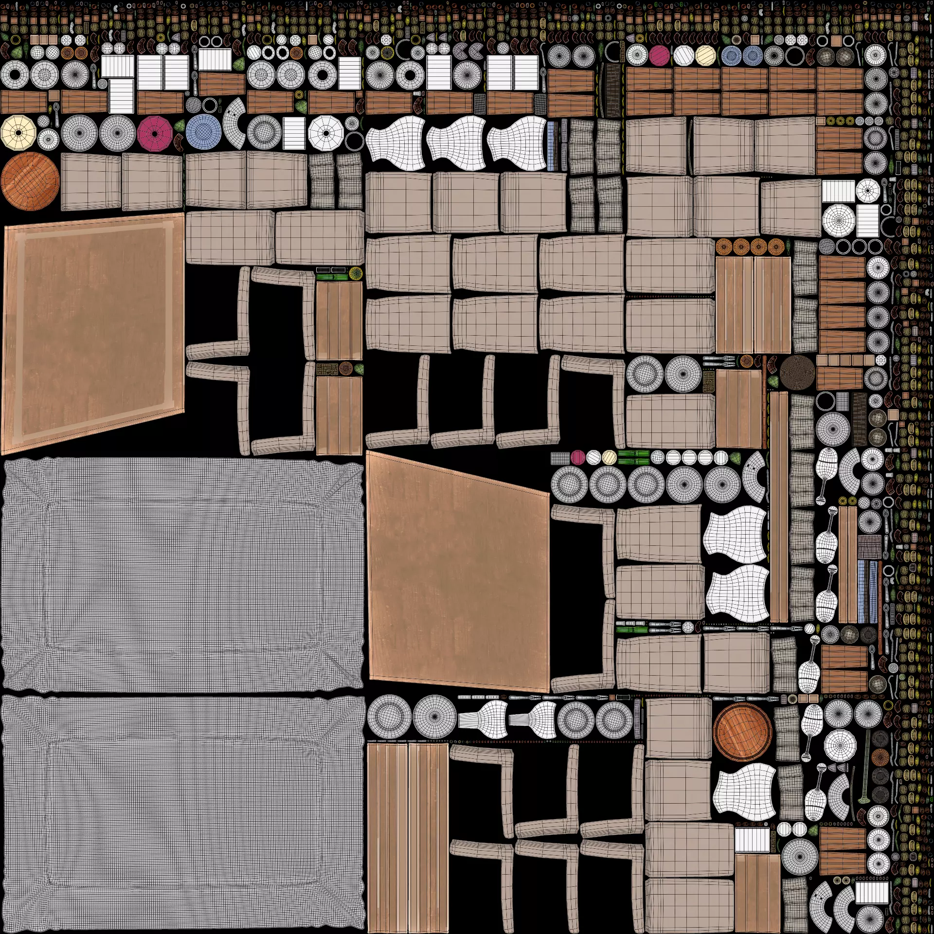 -Party Table- 3D model_11