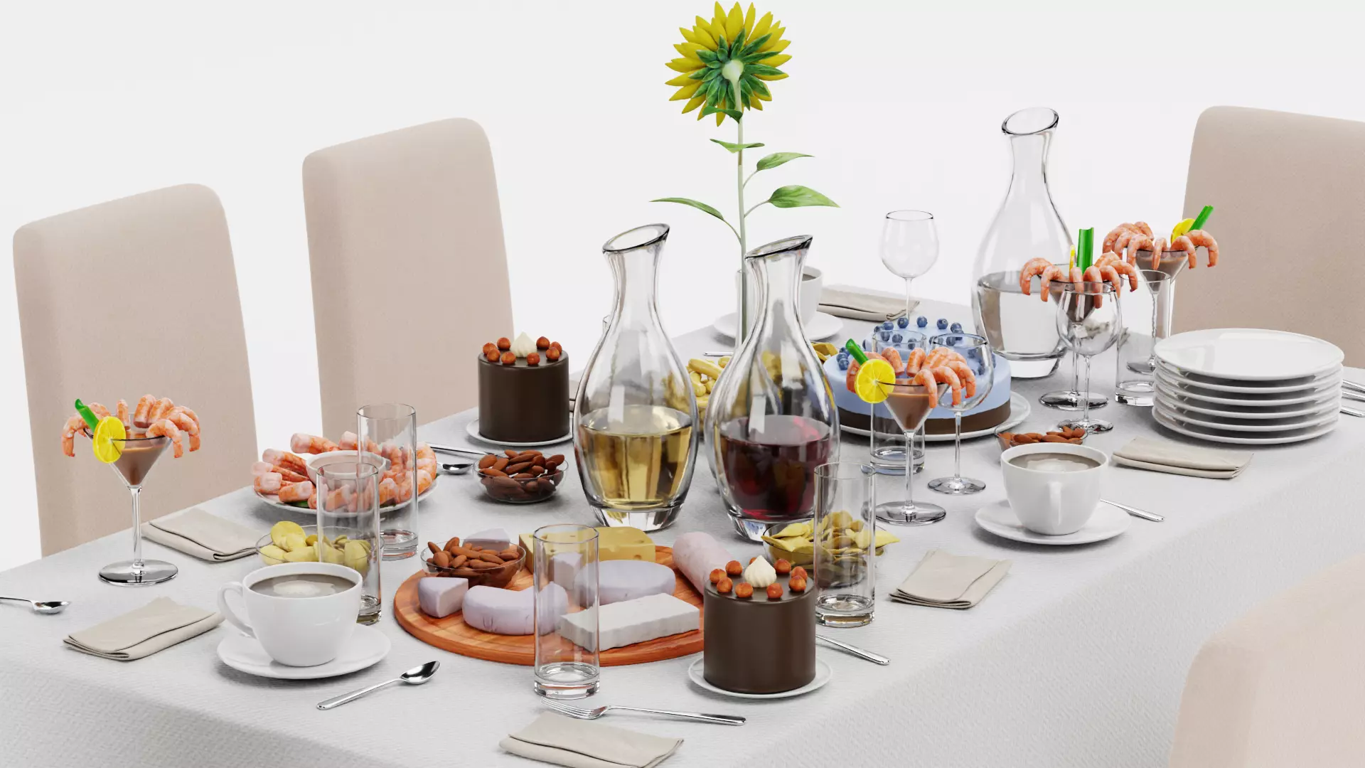 -Party Table- 3D model_6