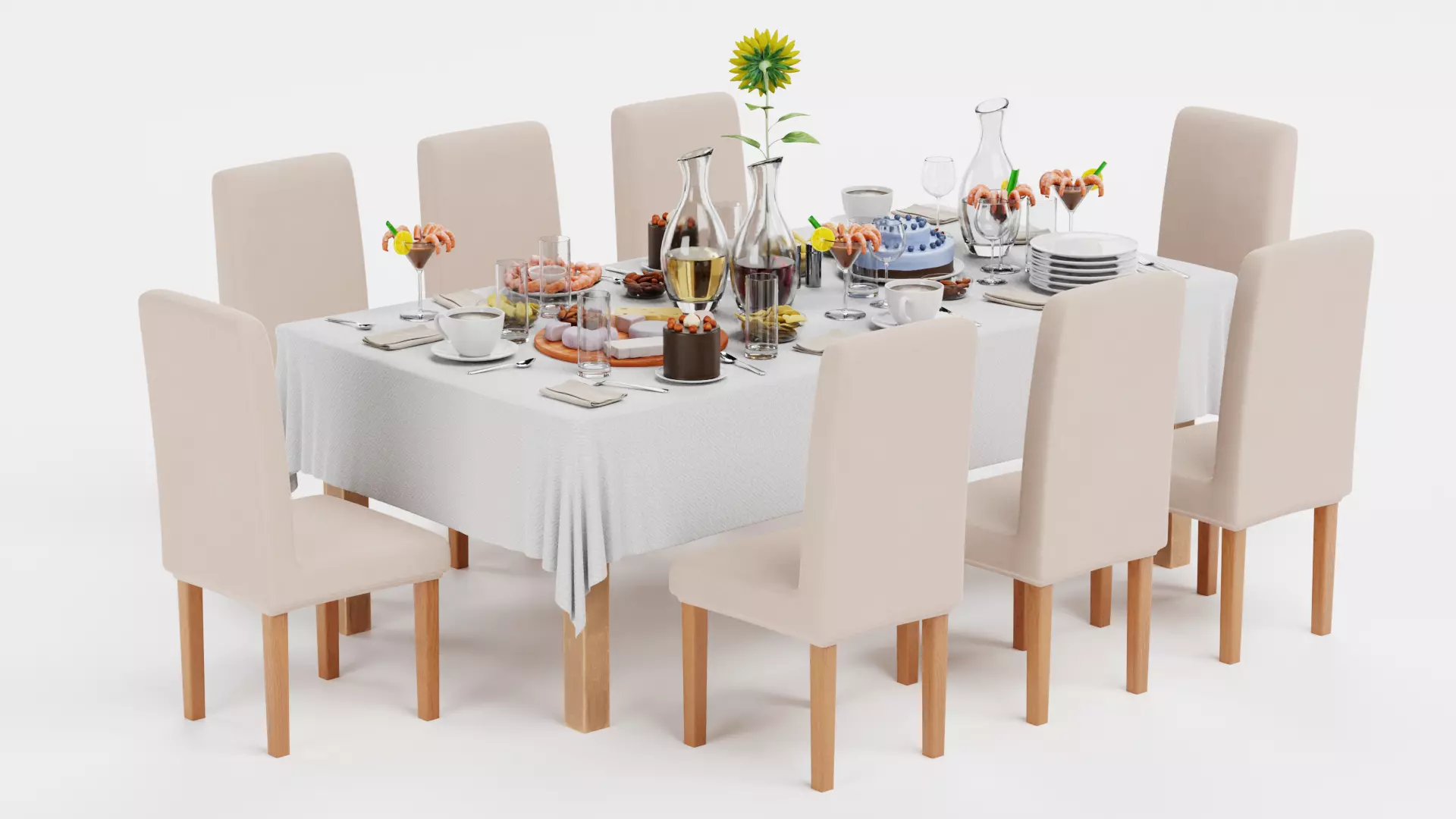 -Party Table- 3D model_5