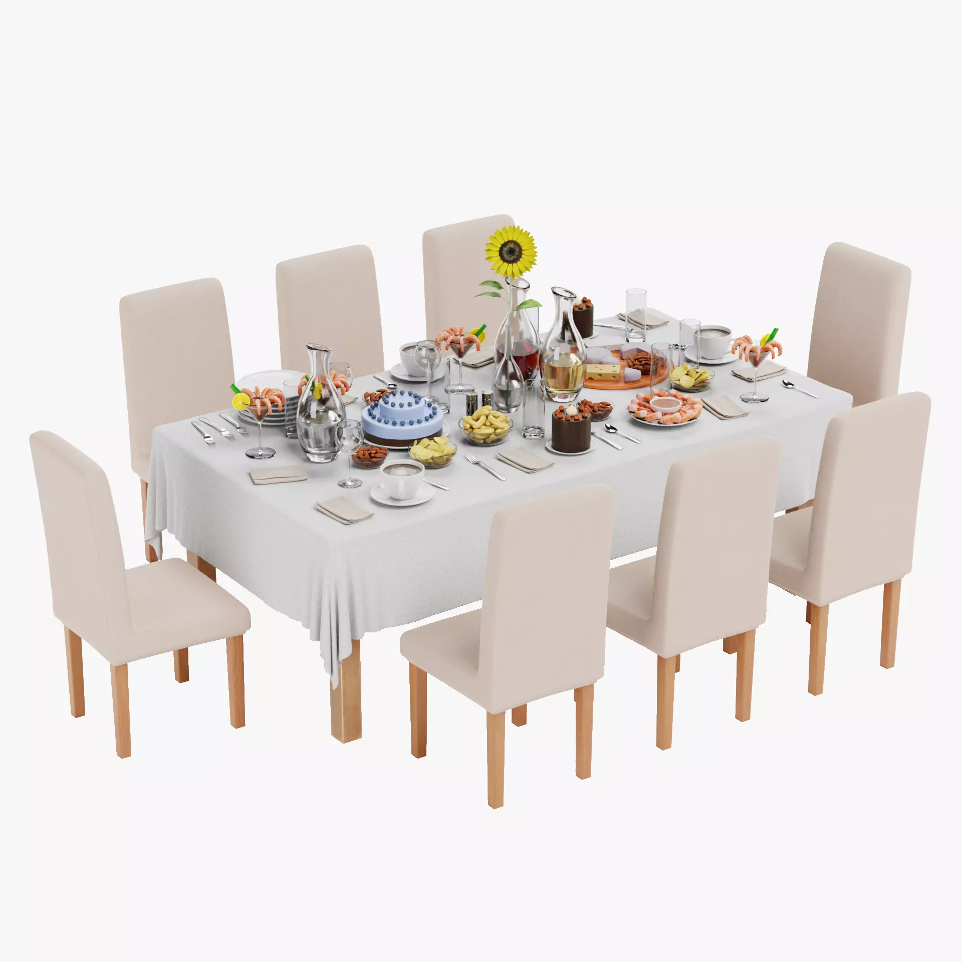 -Party Table- 3D model_16