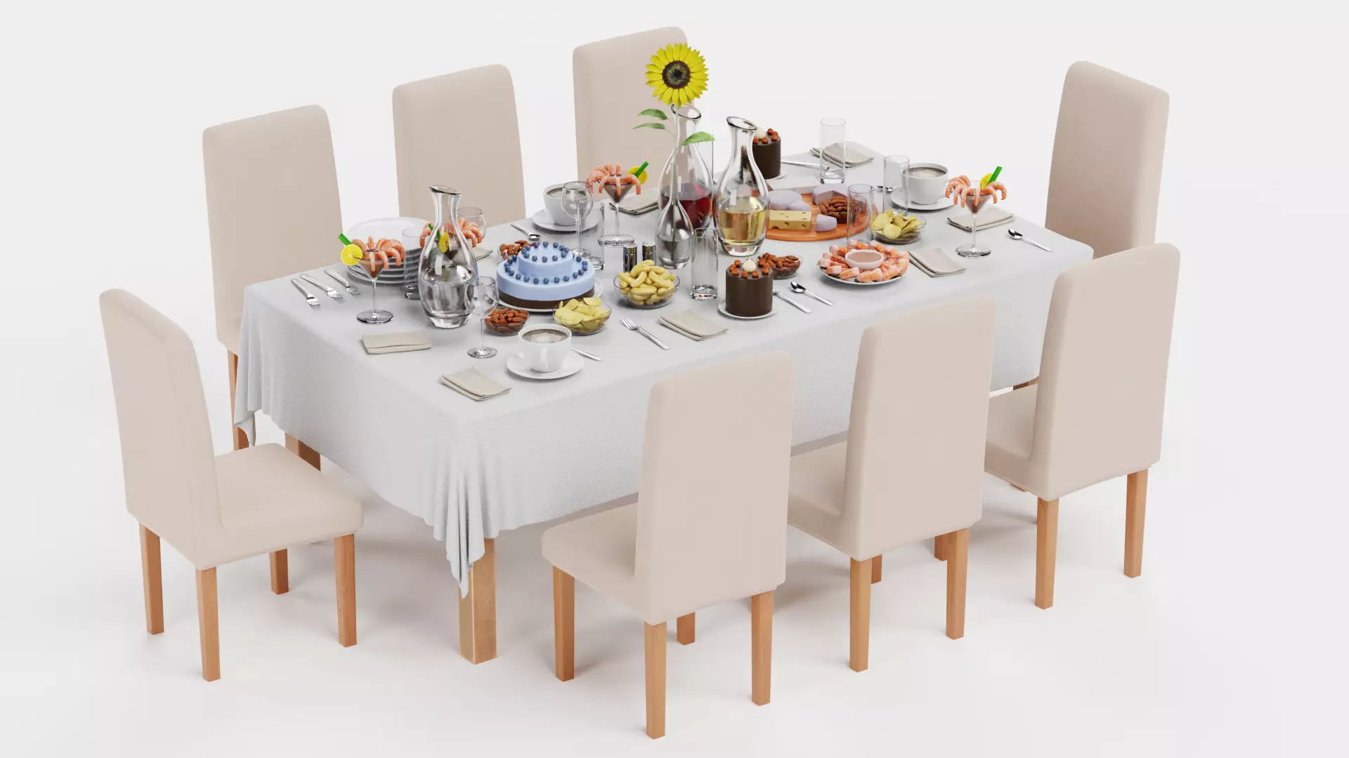 -Party Table- 3D model_0