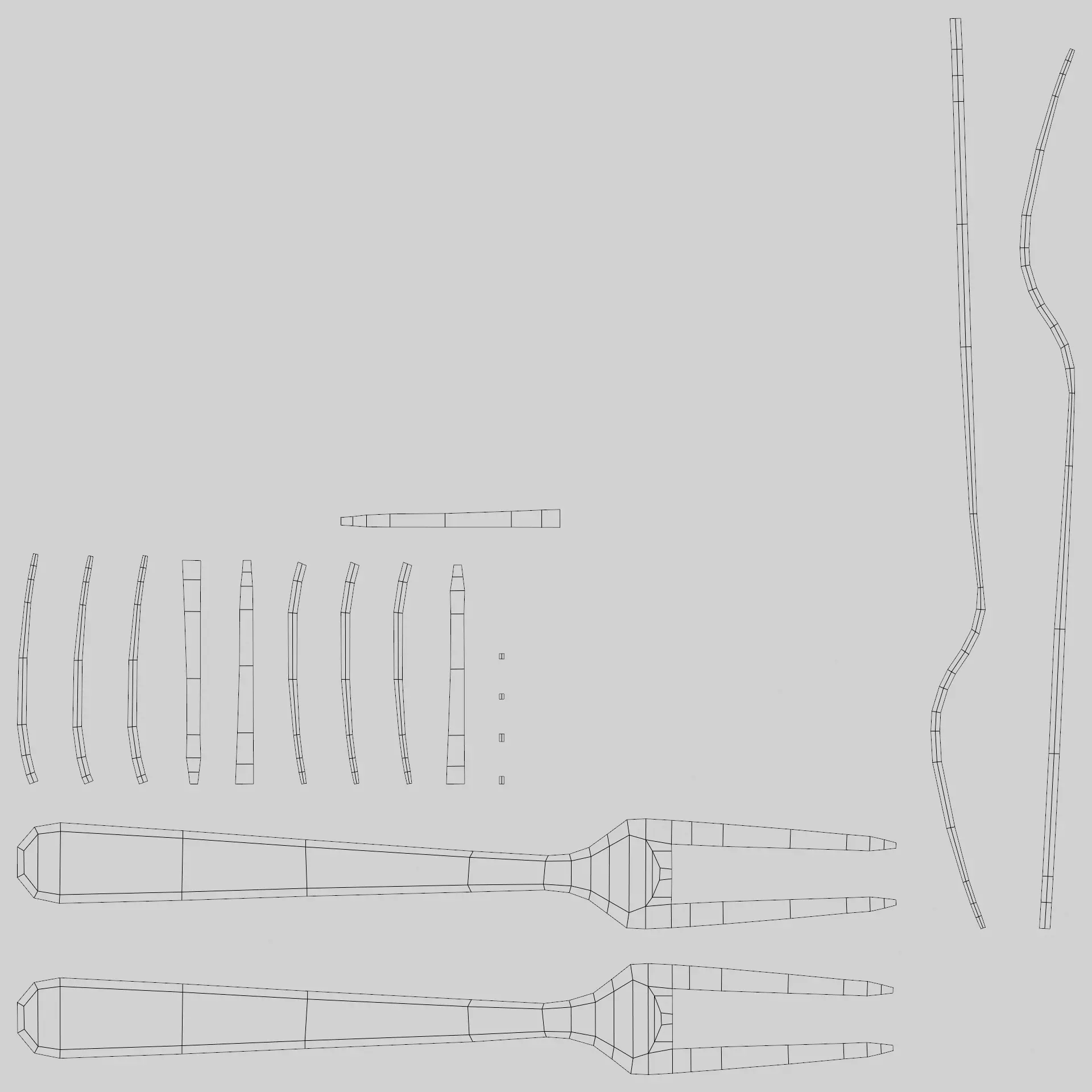 -Plate with Cutlery- Low-poly 3D model_7