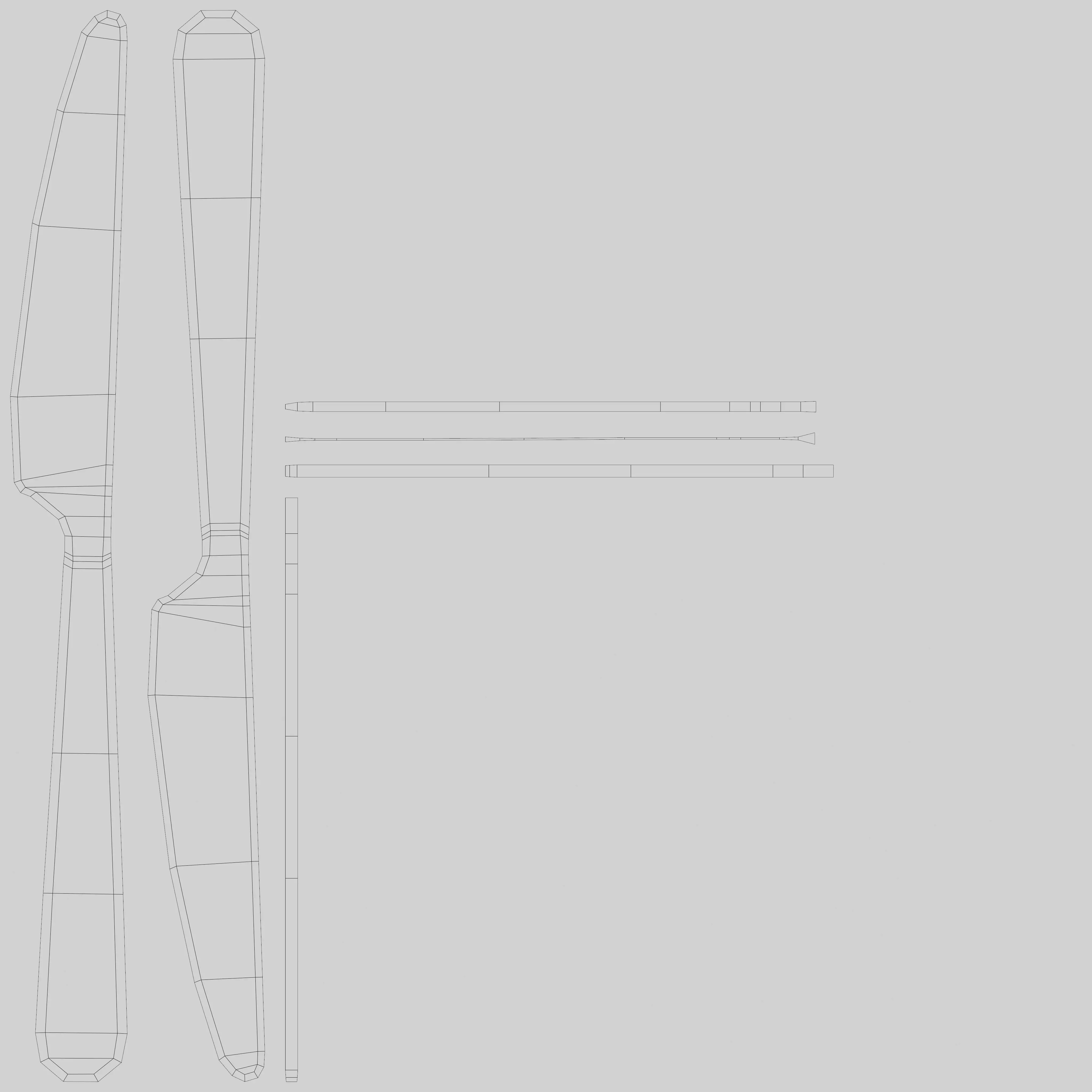 -Plate with Cutlery- Low-poly 3D model_8