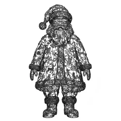 3D Santa Claus Christmas Elements Model 3D print model