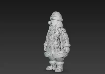 3D Santa Claus Christmas Elements Model 3D print model_9