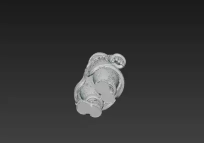 3D Santa Claus Christmas Elements Model 3D print model_16