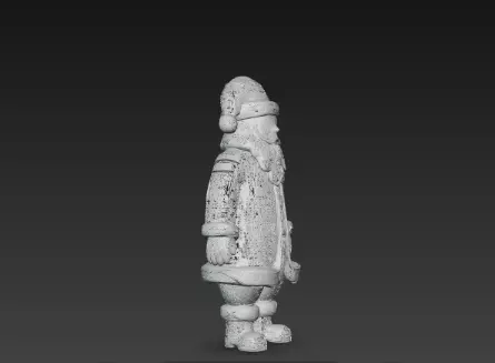 3D Santa Claus Christmas Elements Model 3D print model_3