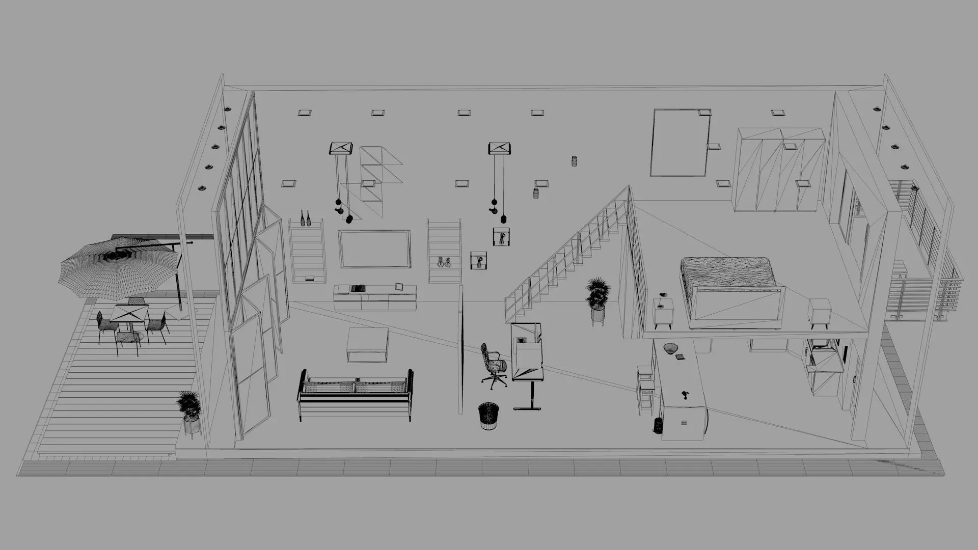 Duplex Home 3D model_21