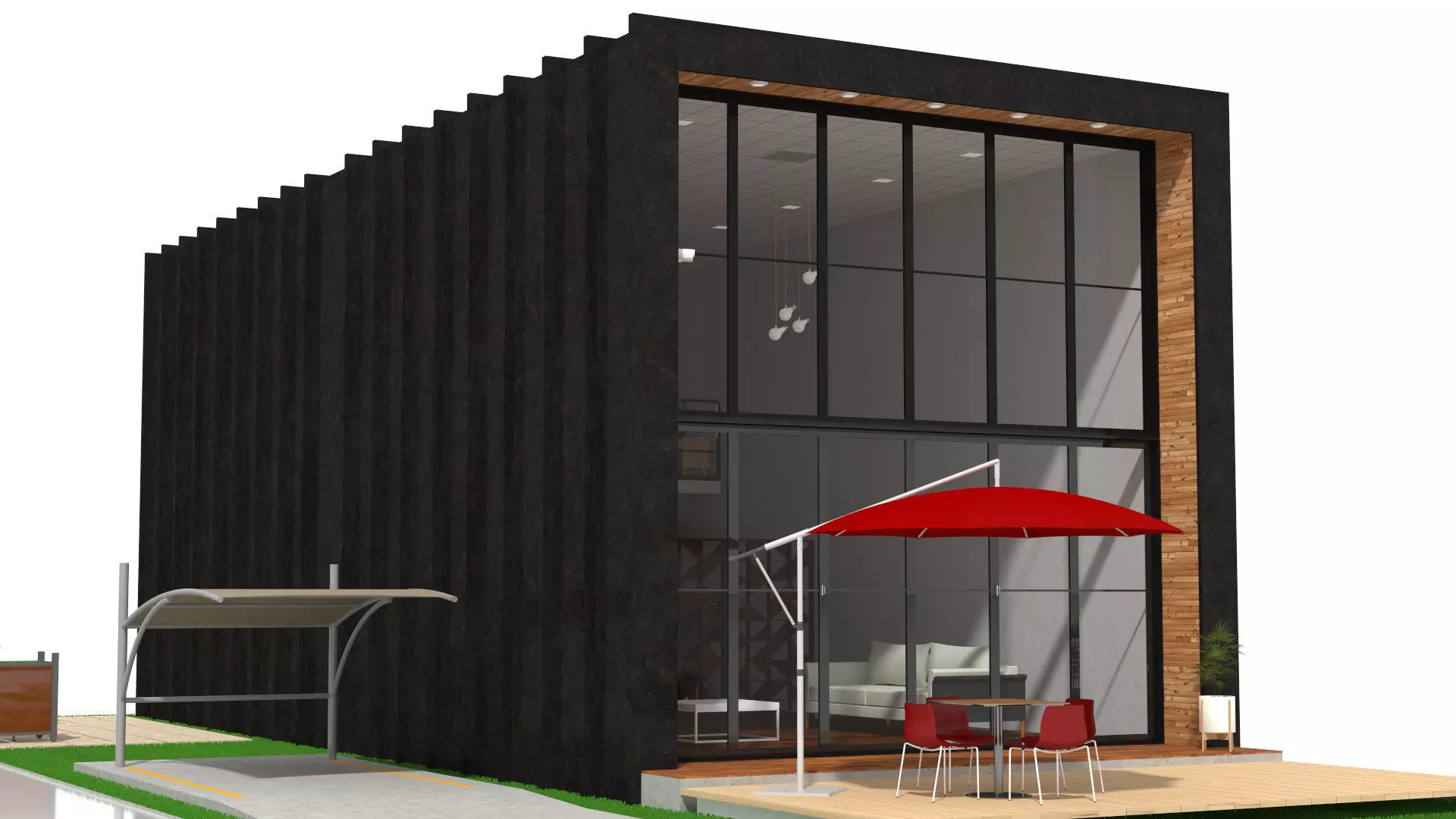 Duplex Home 3D model_5