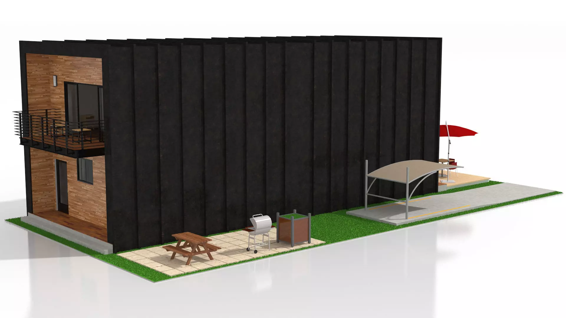 Duplex Home 3D model_14