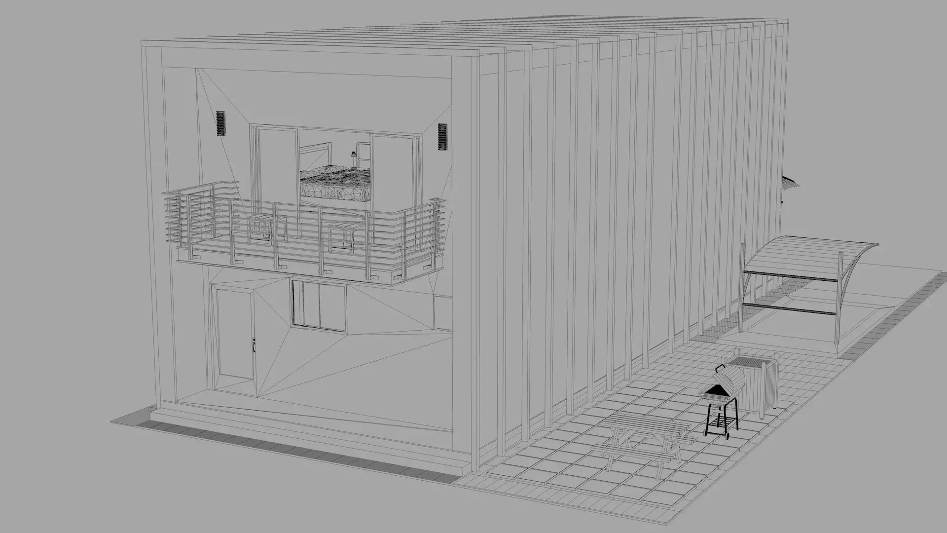 Duplex Home 3D model_20