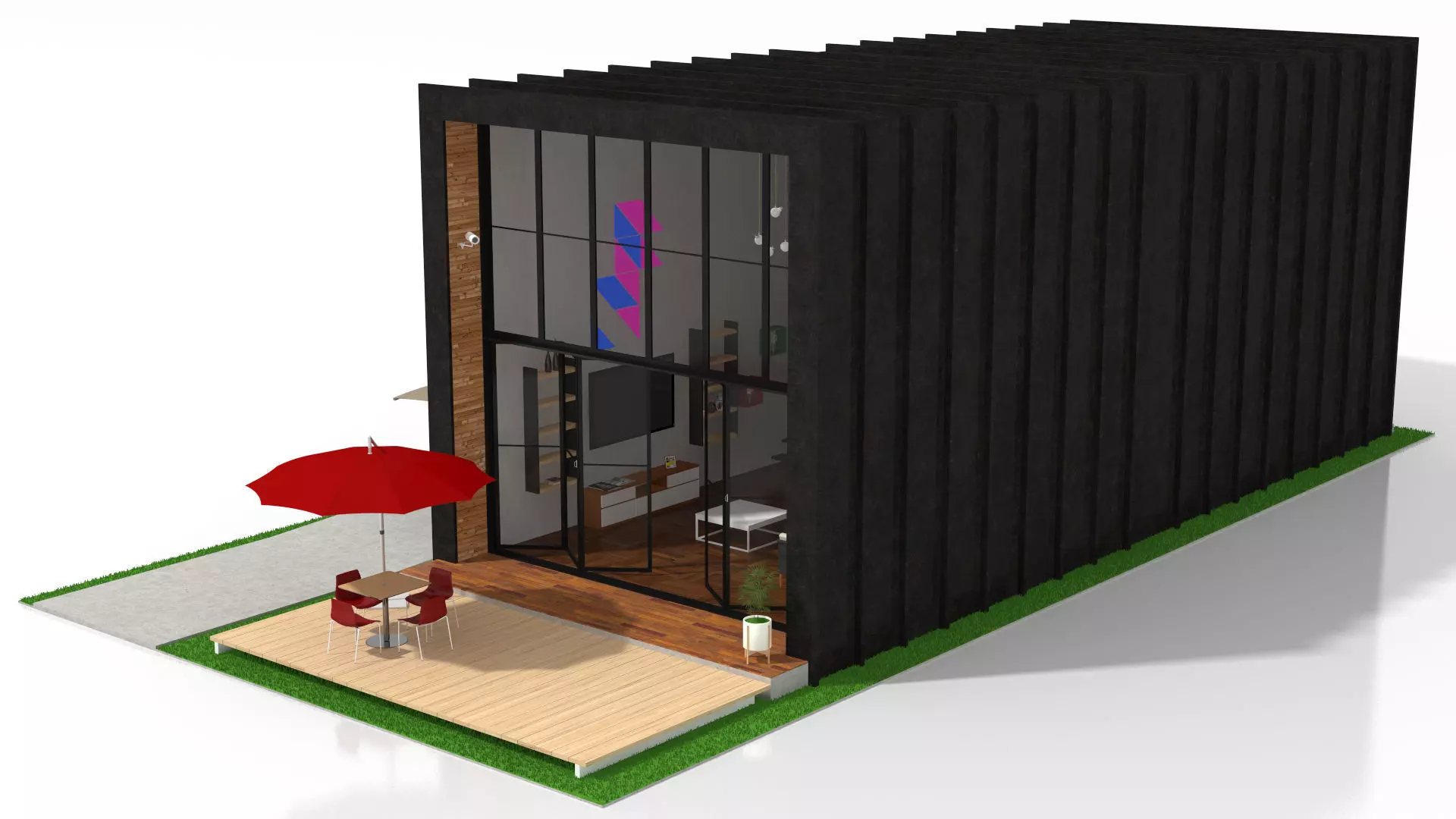 Duplex Home 3D model_4