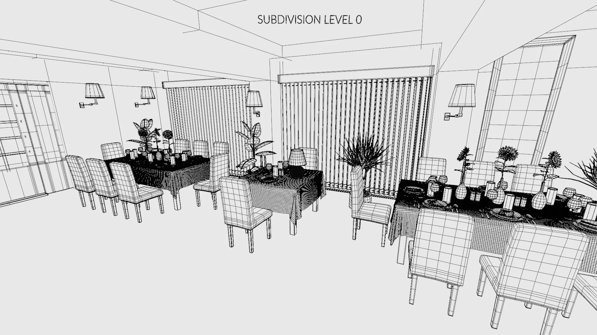 -Restaurant Interior V1- 3D model_29