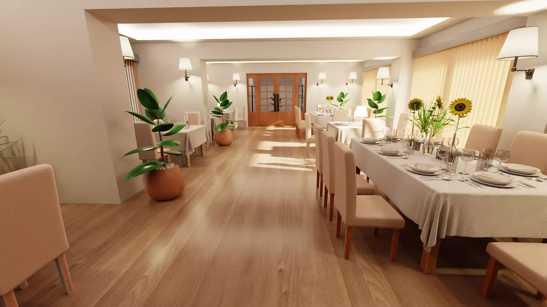 -Restaurant Interior V1- 3D model_5