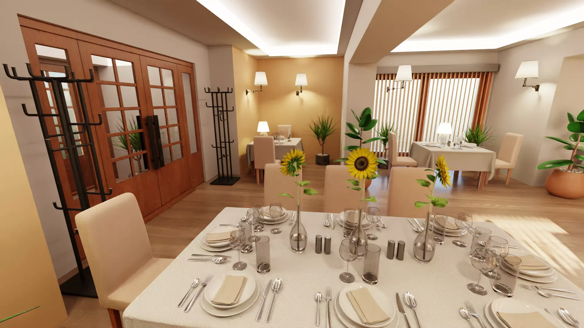 -Restaurant Interior V1- 3D model_7