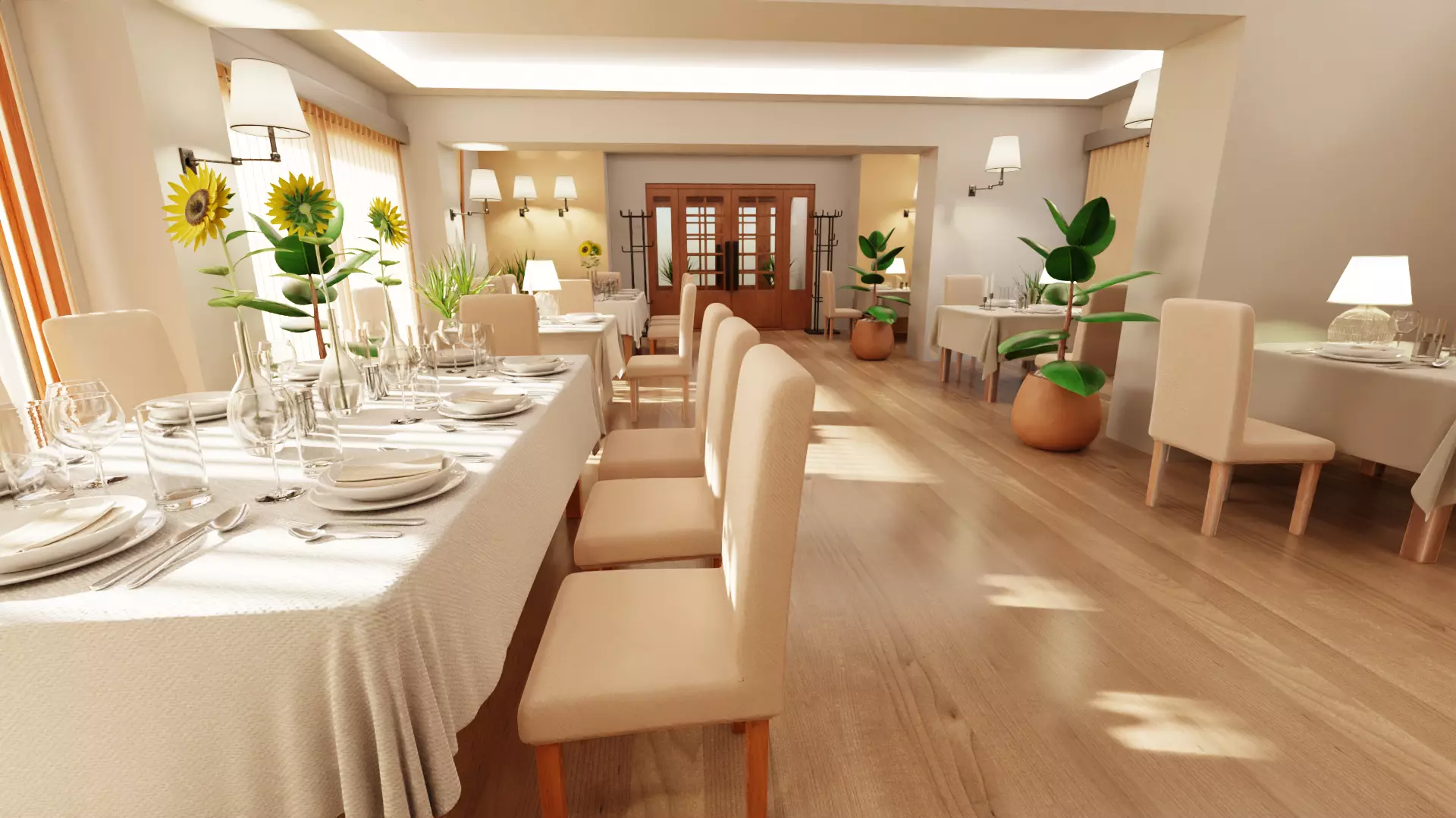 -Restaurant Interior V1- 3D model_10