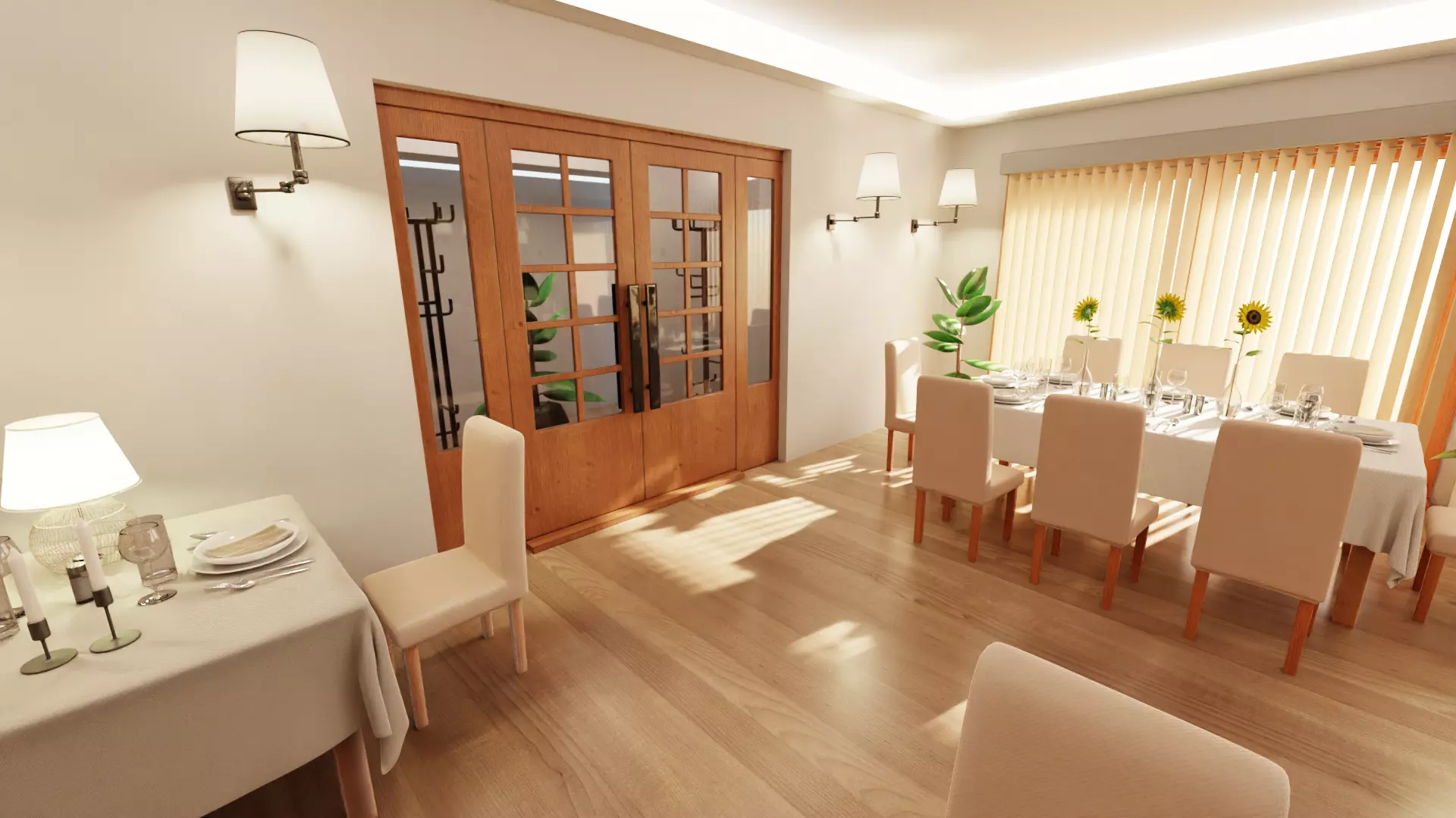 -Restaurant Interior V1- 3D model_2