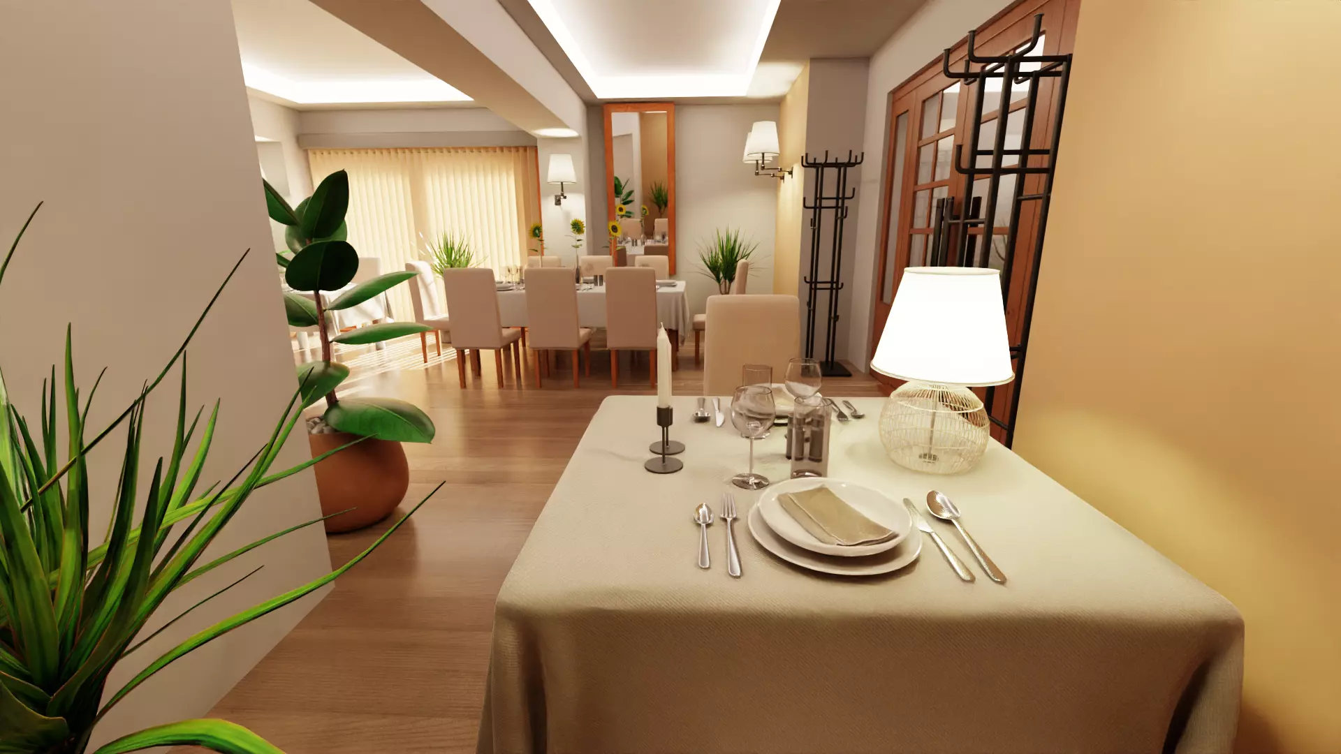 -Restaurant Interior V1- 3D model_4