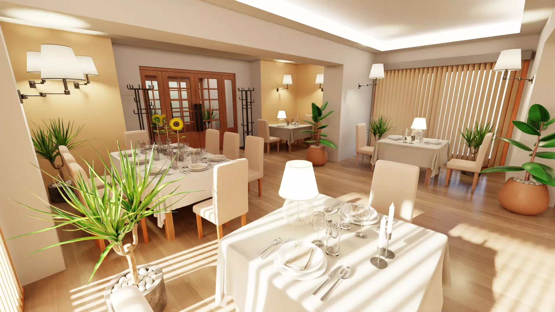 -Restaurant Interior V1- 3D model_8