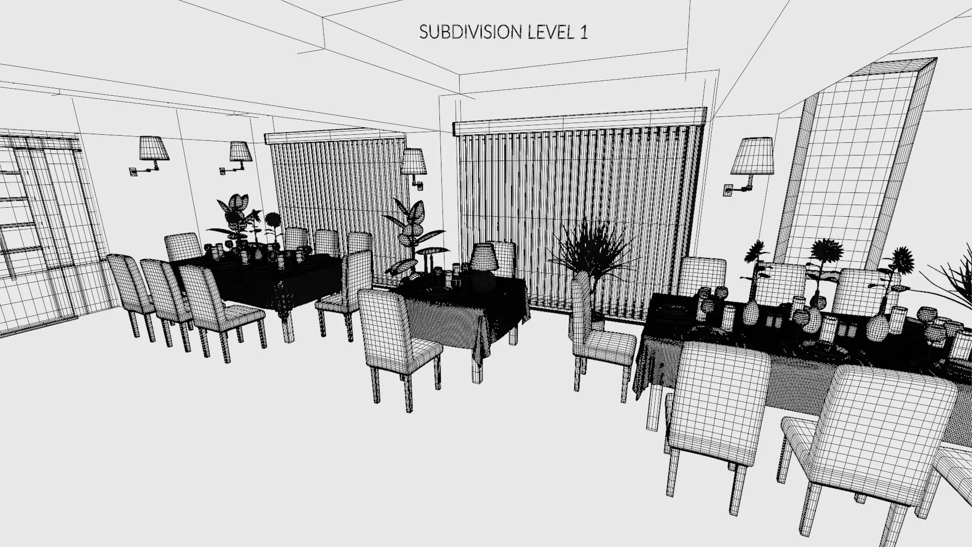 -Restaurant Interior V1- 3D model_30