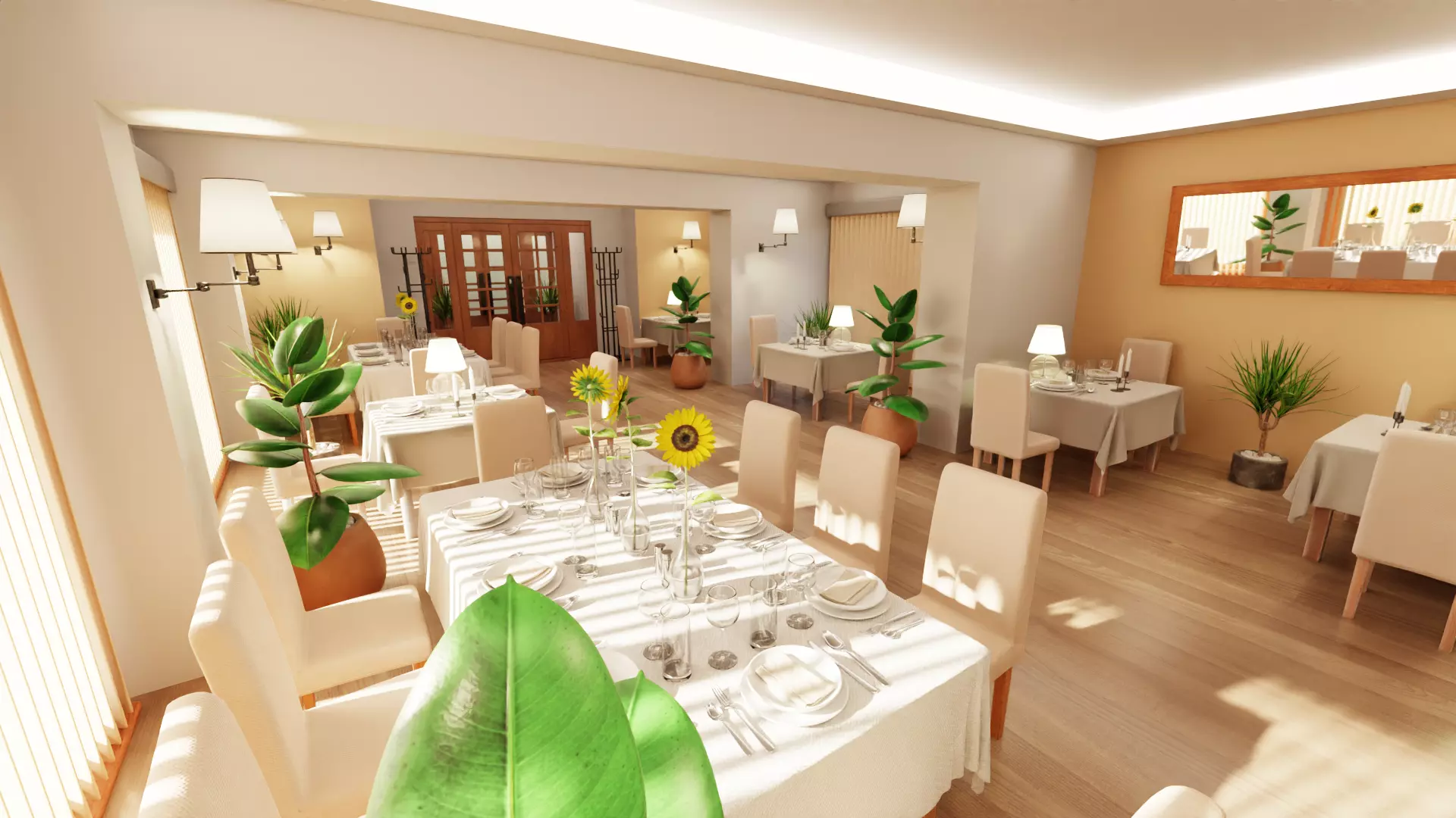-Restaurant Interior V1- 3D model_9