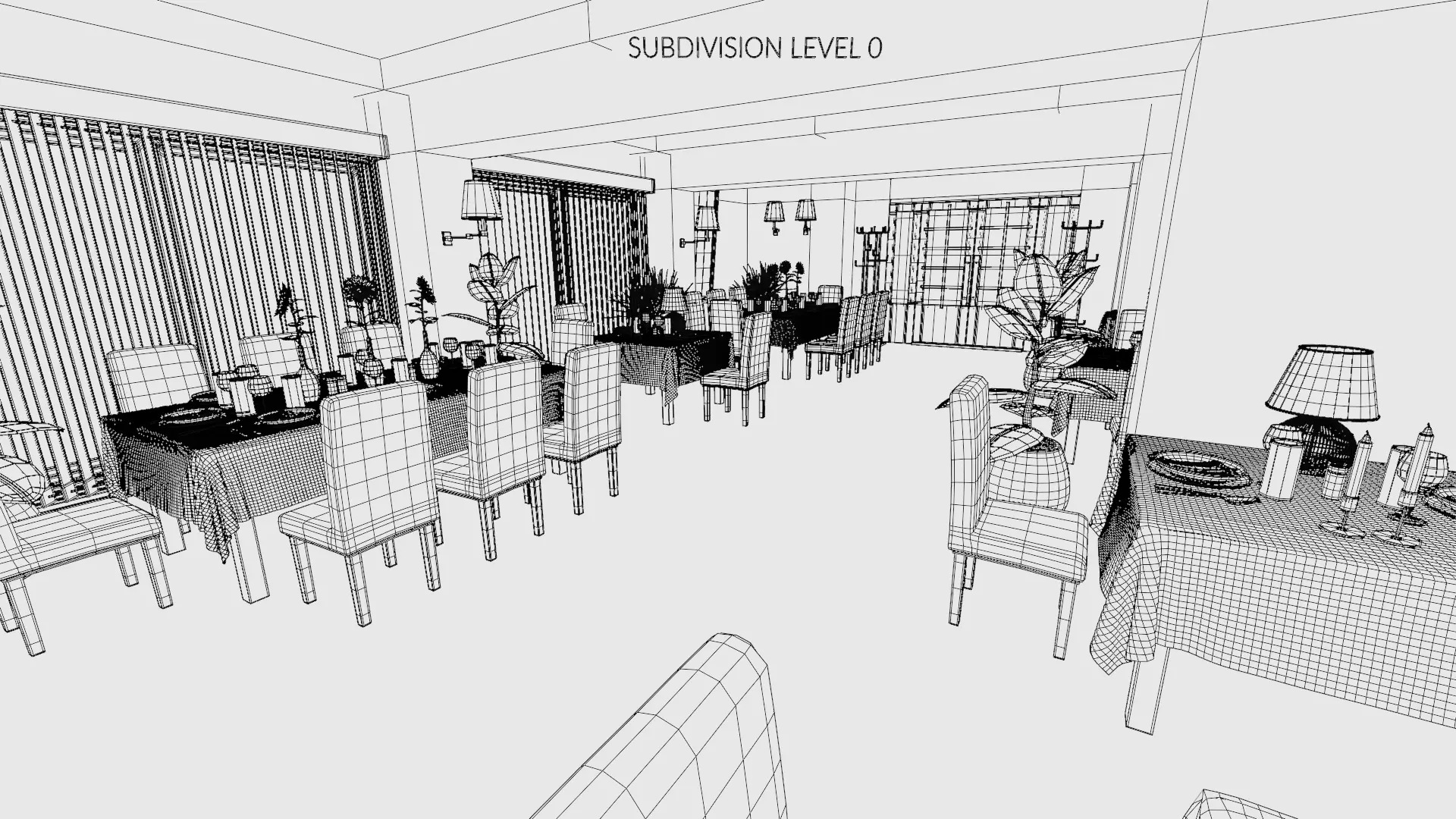 -Restaurant Interior V1- 3D model_27