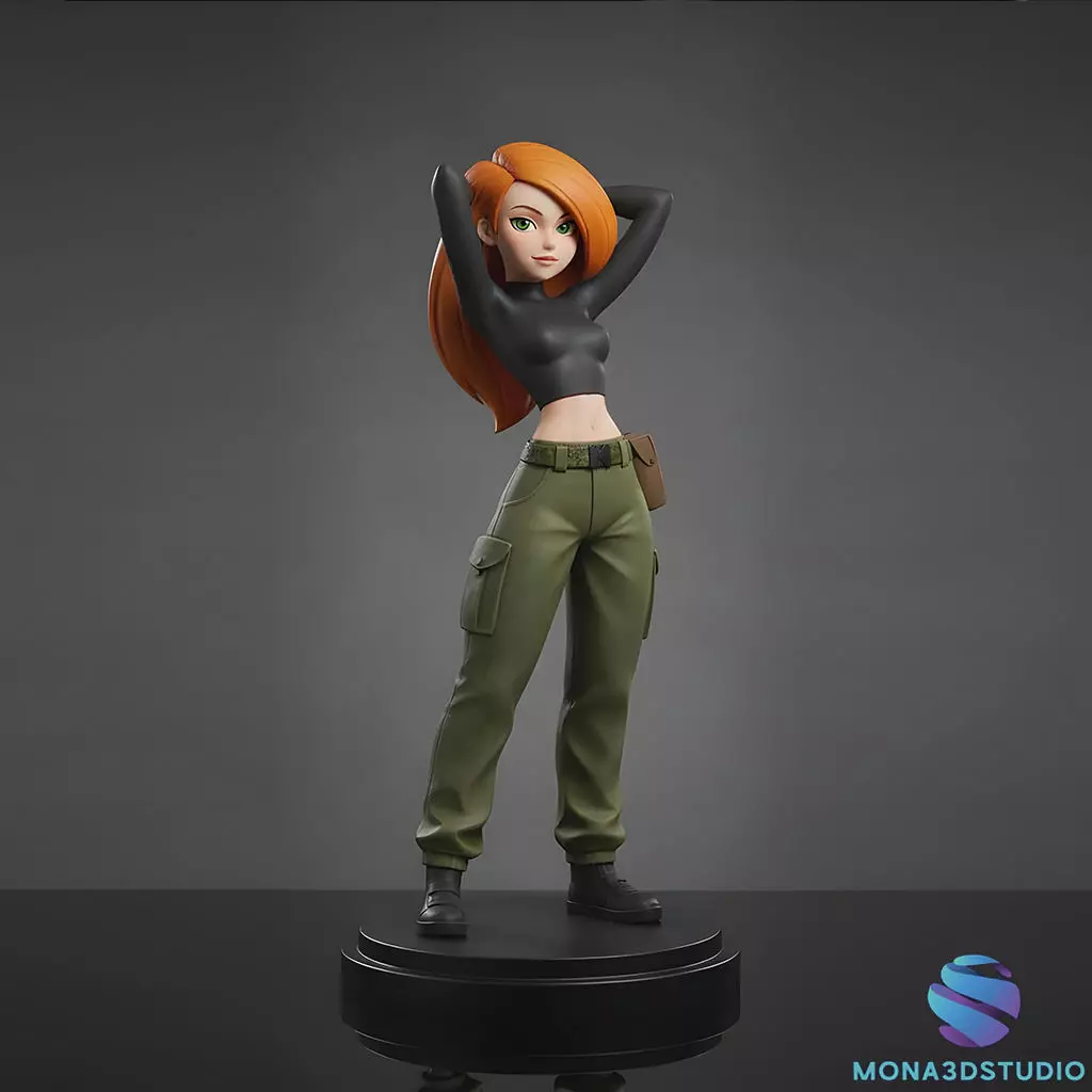 Kim Possible 3D Printable Statue 3D print model