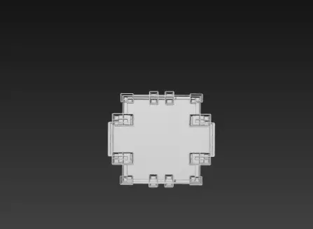 3D Christmas Church Building Model 3D print model_12