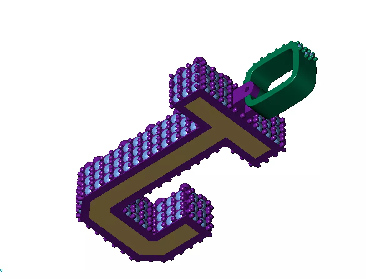 Letter Pendants 3D print model_13