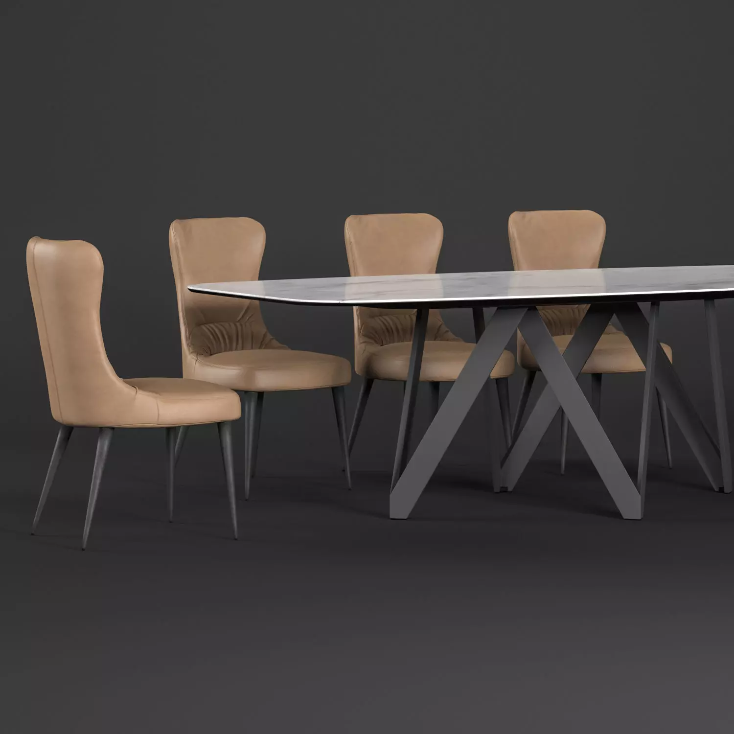 Calligaris Cartesio 3D model_3
