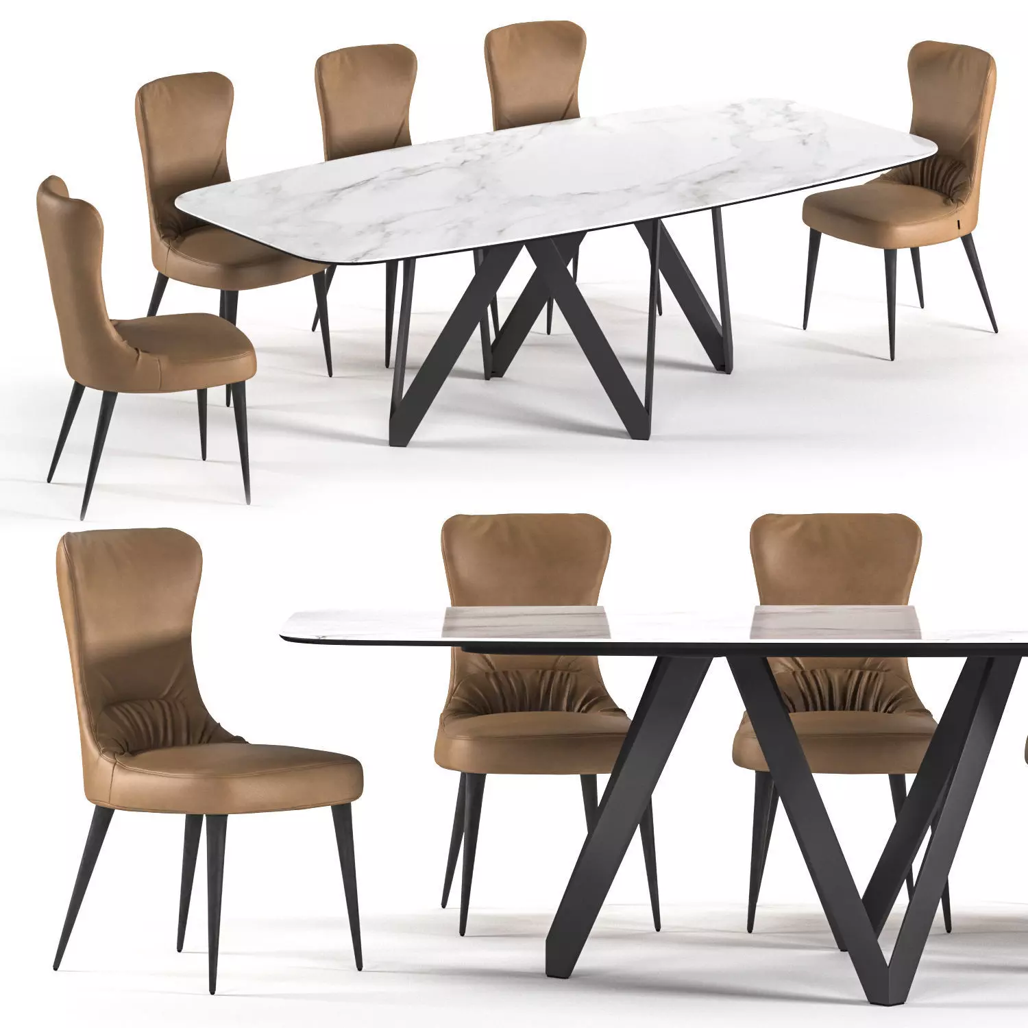 Calligaris Cartesio 3D model_0