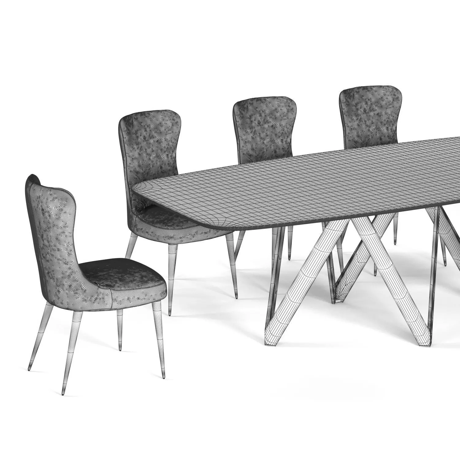 Calligaris Cartesio 3D model_4