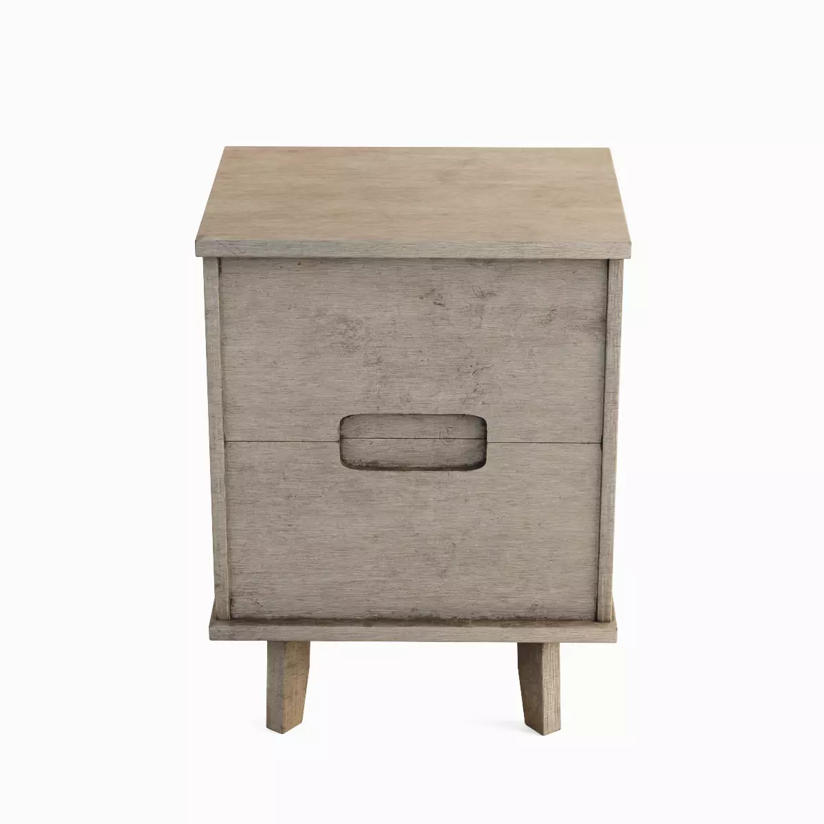 Mid Century Nightstand 01 Low-poly 3D model_4