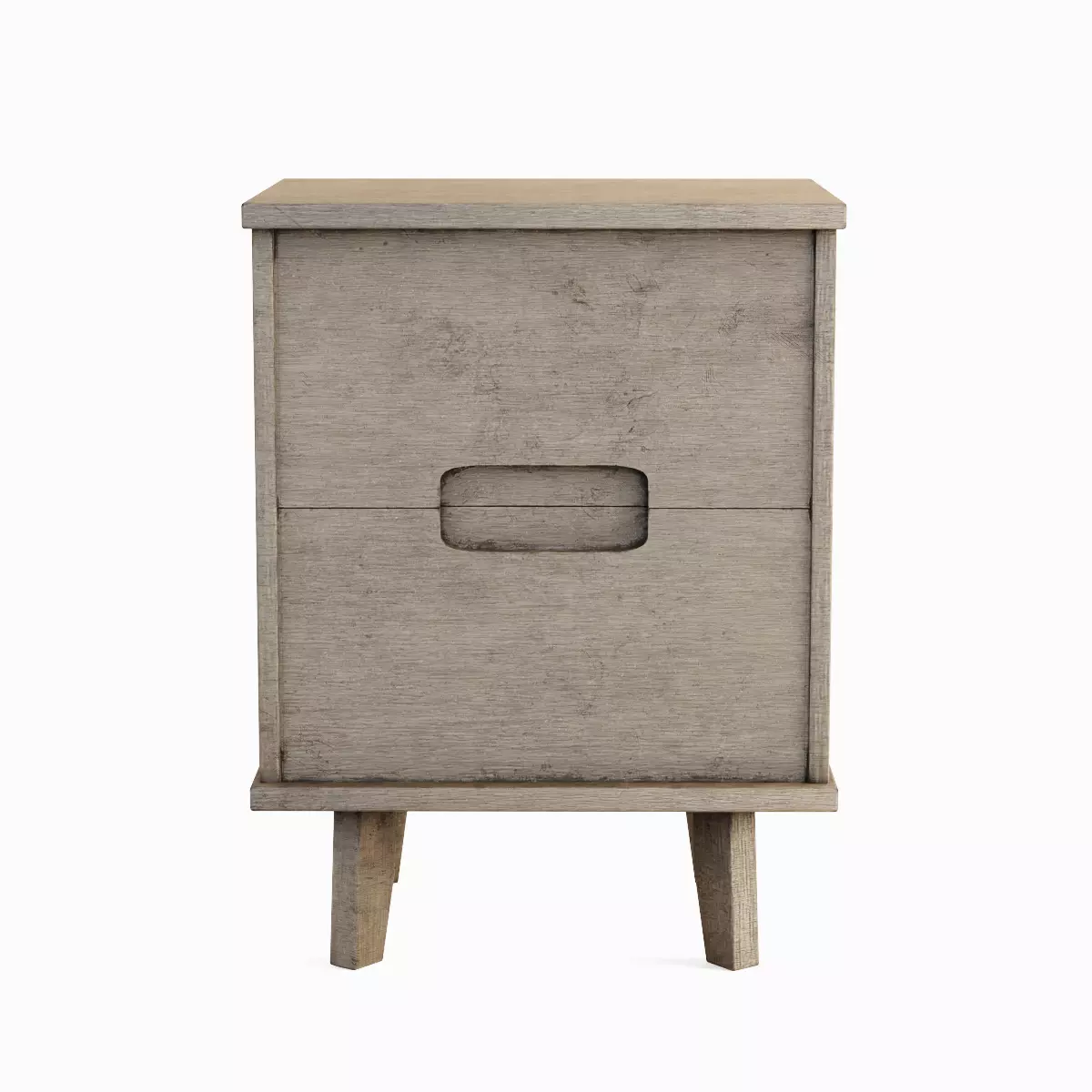 Mid Century Nightstand 01 Low-poly 3D model_1