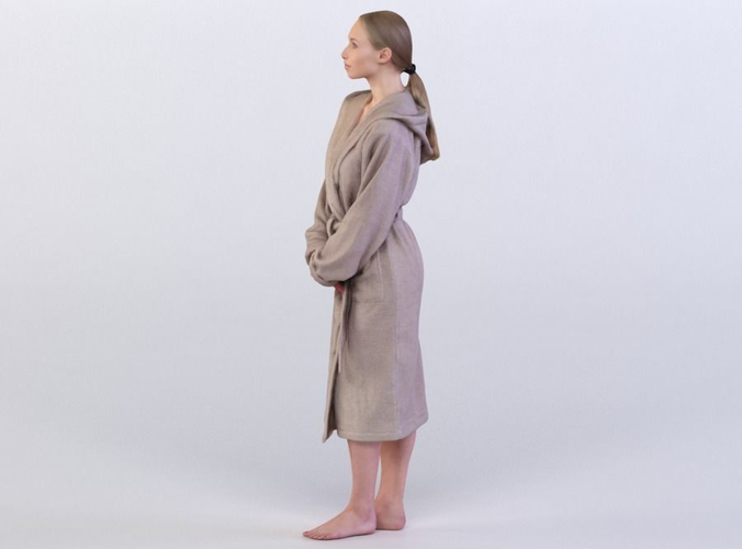 Tilda 0011 Woman in a bath robe