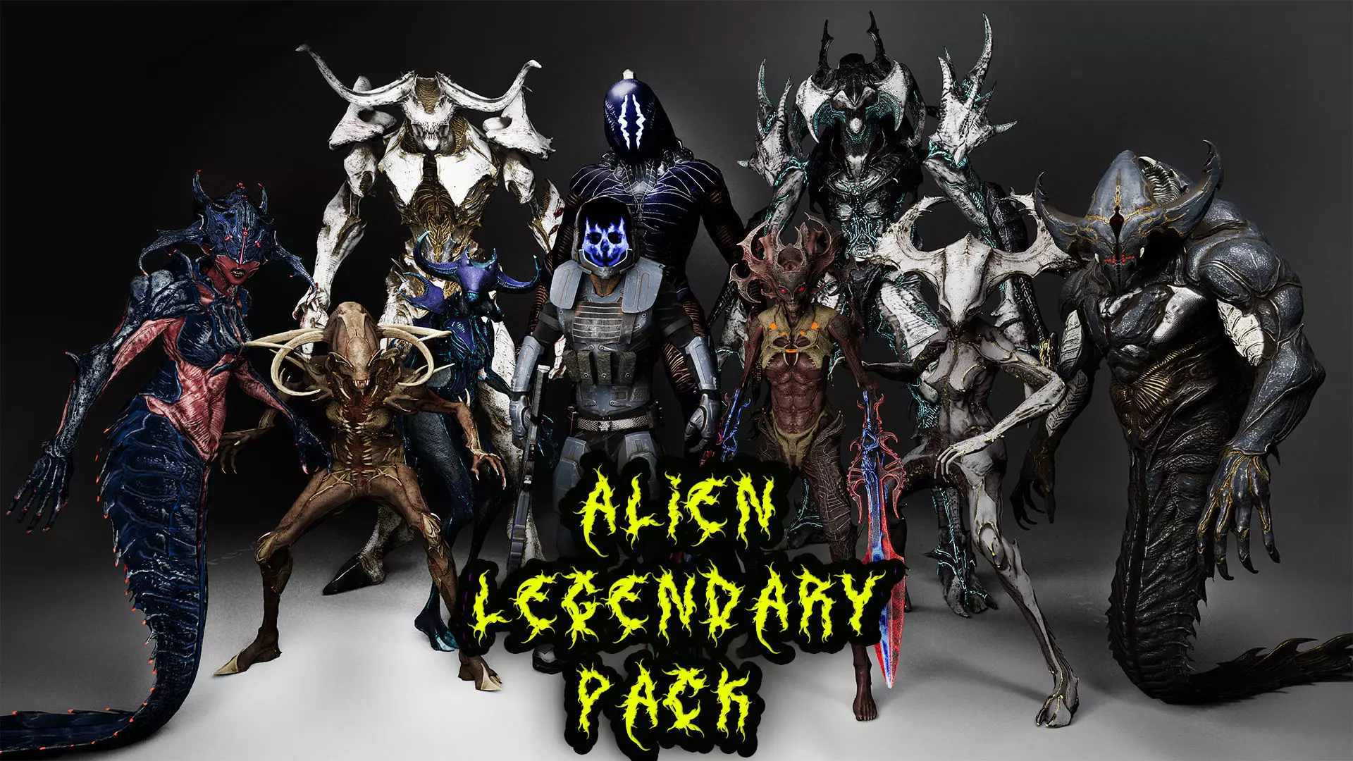 Alien Legendary Pack 3D Model Collection_0