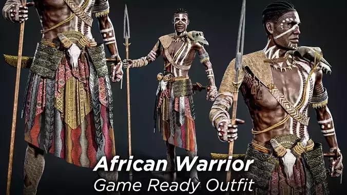 African Warrior No1 Game Ready Outfit