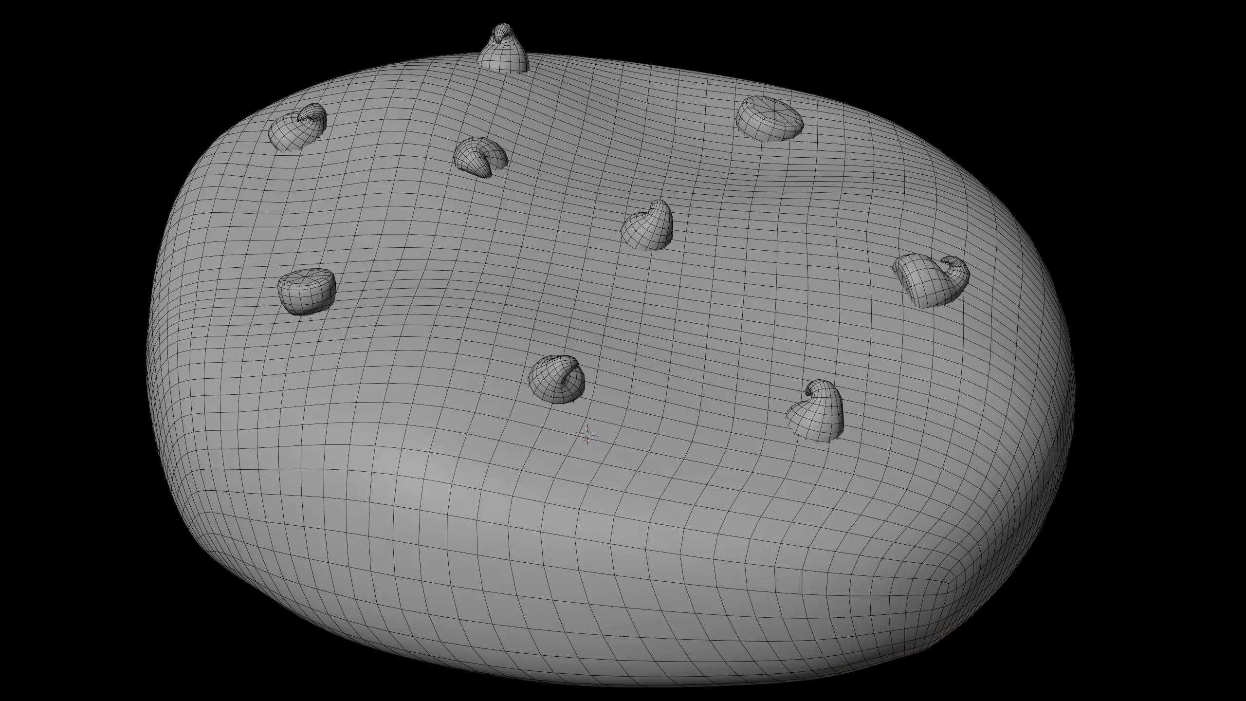 Stylized Chocolate Chip Cookie 3D Model - Detailed Food Asset 3D model_7