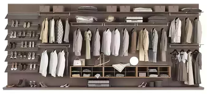 Walk-in Closet Rimadesio Abacus 3 3D model