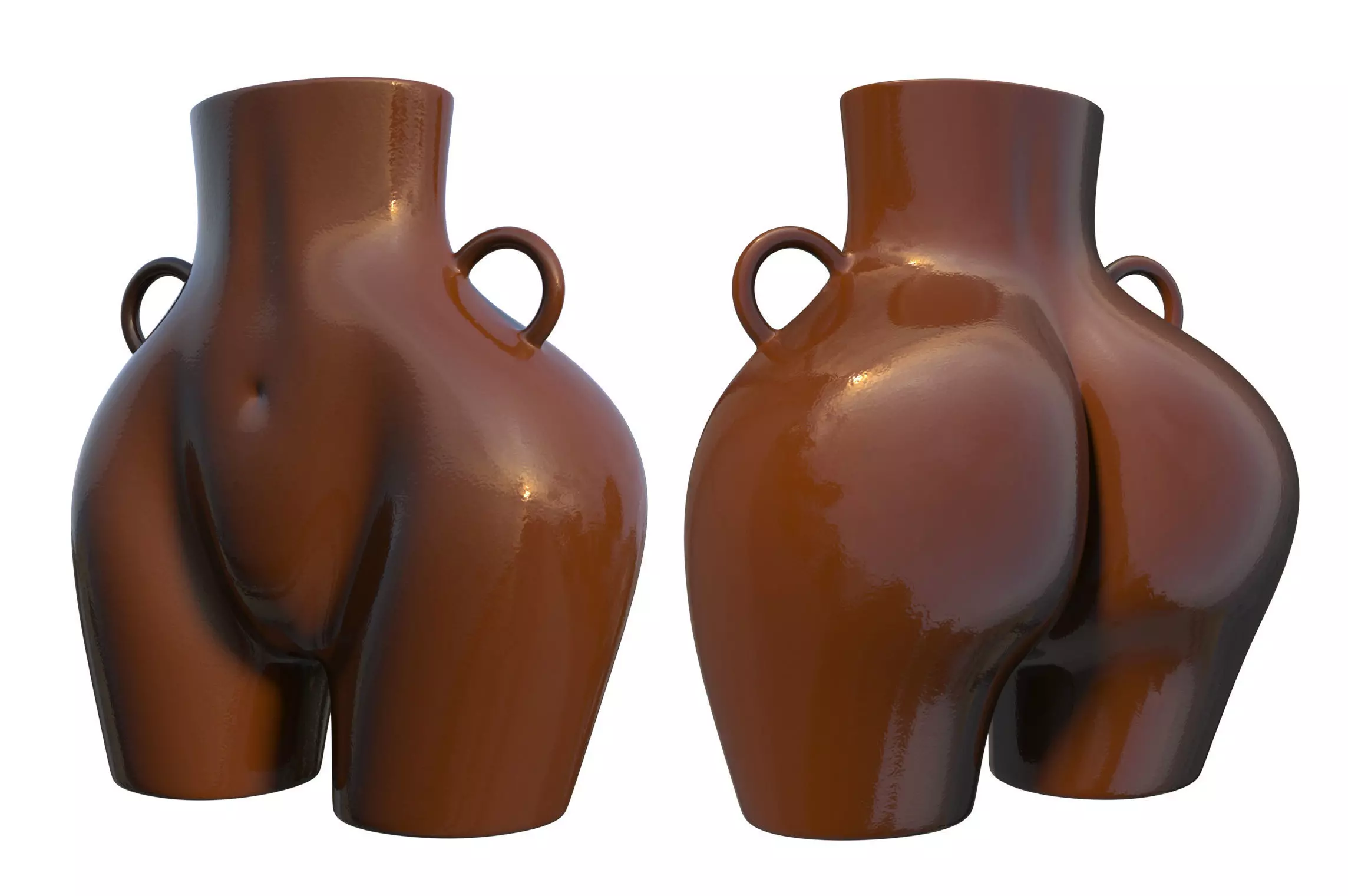 Female Body Vase 3D model 3D model_0